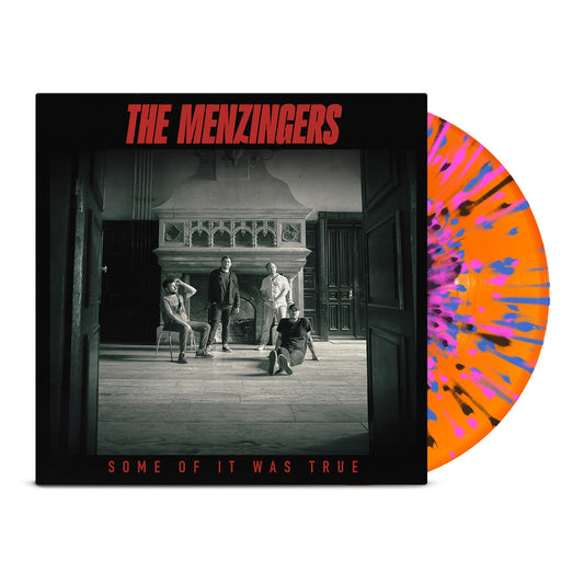 Some of it Was True LP - Orange w Pink/Blue/Black Splatter